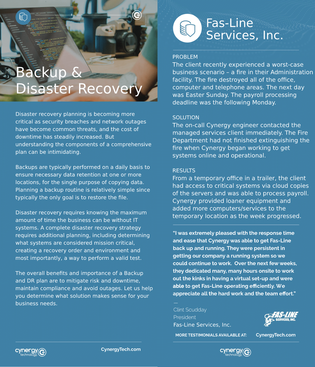 Disaster Recovery